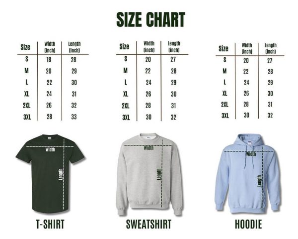 Be Kind of a Bitch Sweatshirt Sizes