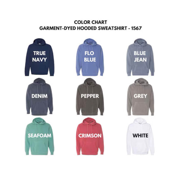 Custom Dad Comfort Hooded Sweatshirt Colors