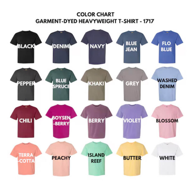 Custom Dad Comfort Tee Shirt Colors