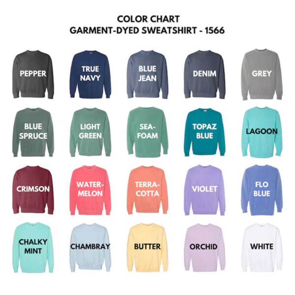 Custom Dad Comfort Sweatshirt Colors