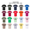Custom Father’s Day Fist Bump Shirt T-Shirt Color Chart