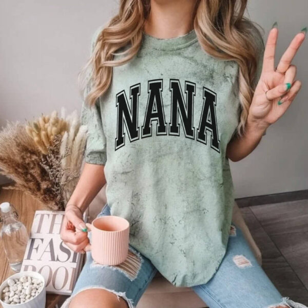 Custom MAMA, NANA, PAPA Colorblast Comfort Shirt 3