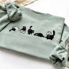 Lovely Black Cat Embroidered Sweatshirt 2