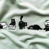 Lovely Black Cat Embroidered Sweatshirt 4