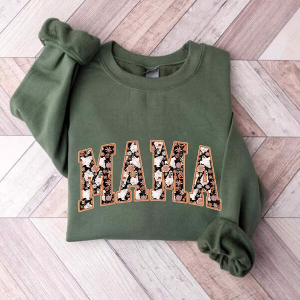 Retro Spooky Mama Sweatshirt 4