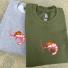 Shrimp Cowboy Embroidered Sweatshirt