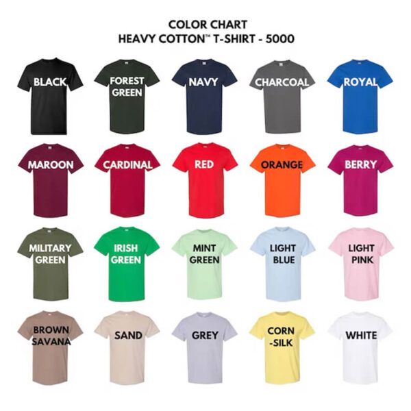 Strong MAMA Sweatshirt Color Chart