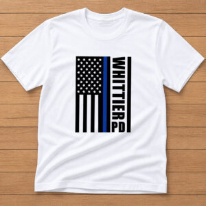 Whittier PD Flag T-Shirts